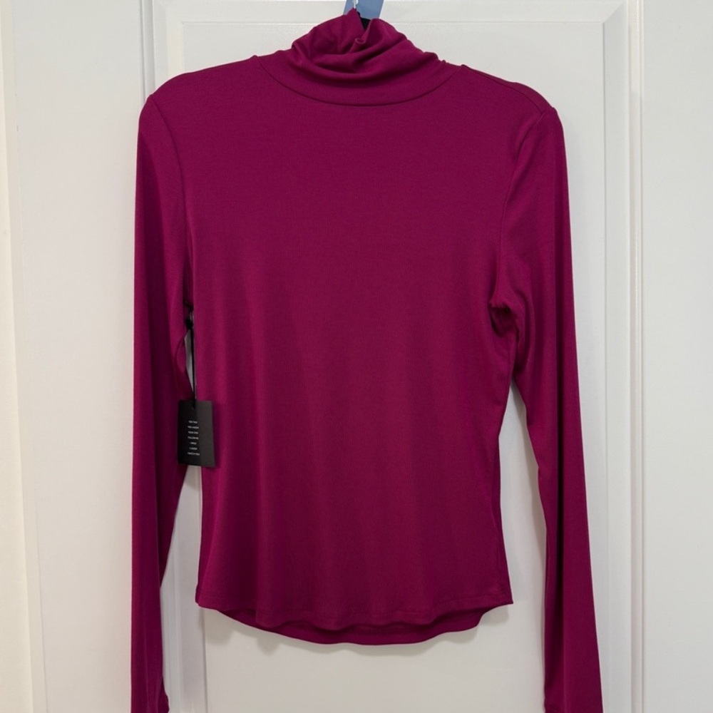 Talula Magenta Long Sleeve Turtleneck Top